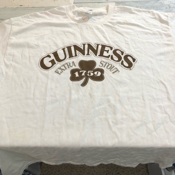 Guinness White and Brown Short Sleeve Tees - Picture 4 of 7